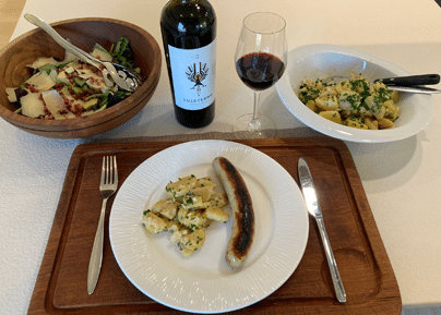 St. Gallen sausages and potato salad