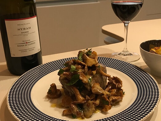 Beef fillet medallion with chanterelles from Haut-Valais